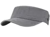 Męskie Men039s Summer 100 Bawełniany sporty na świeżym powietrzu Kadet Flat Twill Corps szczyt armii wojskowej Cape Baseball Cap Hat252S6203384