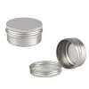 Świece 50pcs Aluminium Tin Słoiki 5G 10G 15G 20G 30G 40G 50G 60G 80G 100G Balsam Balsam pojemnik z śrubą pokrywką Candle Puszki puszki