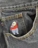 Męskie dżinsy pułapki Big Boys Mens Street Clothing Bagaż haftowane zwykłe proste towary Q240427