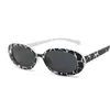 Güneş gözlükleri Kadınlar için küçük dikdörtgen güneş gözlüğü oval şekilli retro marka tasarımcısı Square Sun Visor UV400 H240429