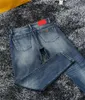 Jeans de grife para calças masculinas Hole de verão de alta qualidade calças jeans bordadas para homens b10