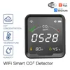 CO2 Monitor détecter WiFi Tuya Indoor 3 en 1 Alarme sonore Smart Automation Air Quality Capteur Life App.