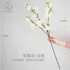 Flores decorativas Simulação de um único Apple Flower Pograph Props Wedding Hall Road Guide Decoration Silk Garden
