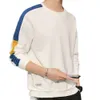 Новая повседневная атмосфера, корейская версия, футболка с длинными рукавами, и молодая мужская одежда