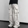 Herrenhosen Männer Frachtband Hip Hop joggen männliche lässige Streetwear Harem Hosen Taschen elastische Taillenfrau Joggingpantshose