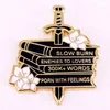 Bücher Filmfilm Zitate Badge süße Anime -Filme Spiele Harte Emaille Pins Sammeln Sie Cartoon Brosche Rucksack Hat Bag Kragen Lampel -Abzeichen S100080062