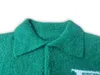 남자 스웨터 스웨트 셔츠 편지 자카드 느슨한 긴 슬리브 스웨터 주름 캐주얼 승무원 목 넥 프린트 인쇄 가을 2 스타일 뒷면 편지 2231