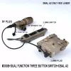 Lights Tactical Dbala2 Red Dot Sight Sying Green Laser M600 M300 Ficklight Light AirSoft Accessories Dual Remote Pressure Switch