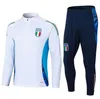 2024 2025 Italy Tracksuit Survetement Half Zip Training Suit Soccer 24 25 Italia Man and Kids Football Tracksuits 세트 재킷 Chandal Futbol Italiana Sportswear