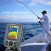 FF688C Sonar Sensör Balık Bulucu Kamerası Balıkçılık İçin 300m Balık Dedektörü Alarmı Eko Sinek Muti-dili Otomatik Zoom LCD Fishfinder 240422