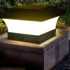 Dekorationer 14st Solar Light Outdoor LED POST DECK CAP FENCE LANDSCAPE LAMP VATTÄKT IP65 GARDEN GATE SOLAR PROCHED LAMP DECORATION