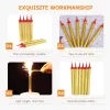 Cougies en verre ambre bougeur King of Sparklers pack de 6 enveloppements d'or enveloppe étincelante pour le service de bouteille Mariage d'anniversaire Sweet