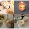 Kerzen 30/50pcs Holzkerzen -Set mit Clipbasis rauchlose Kerzen S für DIY Paraffin Kerzenglas Herstellen Kerzenzubehör D240429