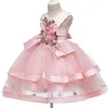 Robes de fille bébé filles fleur princesse robe de bal robe tutu robe tutu pour les robes de mariée de Brithday