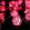 Strings 2M 20 Rose Led Fairy String Light Kerstboom ornamenten Warme witte decoraties voor Home Kerstmis