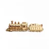 Puzzle 3D Modello a vapore in legno 3D Modello giocattolo per bambini Building Building Puzzle Gruppo Linden Simulazione Auto Aereo Aereo Cat Boy Giftl2404