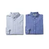 Japan Harajuku stripe långärmad skjorta män avslappnad ung cityboy mode lös casual lapel skjorta manliga kvinnor streetwear skjorta 240418