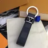 Fashion Key Buckle Car Keychain Handmade Leather Keychains Men Women Bag Pendant Accessories 11 Color