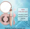 Pas de cils magnétiques de colle de longue durée dure de la durée réutilisable de l'eye-liner confortable à cinq morceaux de maquillage de maquillage