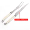 Dinnerware Sets Stainless Steel Carving Knife Fork Set BBQ Slicing Grill Vegetable Tools Salad Serving Turkey Steak Roast