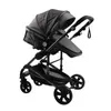 Bebek Babası# Baby Stoller 3'ü 1 arada katlanır çift taraflı çocuk dört sezon Kinderwagen Yeni doğan seyahat için yüksek manzara q240429