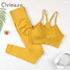 Dresowe dresy dla kobiet chleisure bezproblemowe zestawy siłowni fitness Sports Suits Women Talist Booty Leggingi Sports Bra Bring Athletic Wear Set Y240426