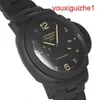 Nice Wrist Watch Panerai Luminor Series Swiss Watch Mens Mechanical Famous Luxury Watch PAM00438 Black Ceramic 44mm