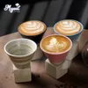 200 ml créative rétro en céramique tasse de café rugueux thé à latte japonais latte traction fleur tasse ménage 240422