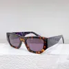 Designer Sonnenbrille Top -Qualität personalisierte Quadratplatte Sonnenbrille Harz Objektive Brillen mit Originalbox für Party