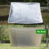 Decorazioni ombreggiatura 55 ~ 99% in alluminio foglio solare aromade netto argenteo antiuv da sole da tenda da tenda da sole privacy scherma