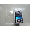 Escalas de pesaje Mini joyería de escala digital de mini electrónica Pesaje NCE Pocket Gram LCD Display con caja minorista 500G/0.1G 200G/0.0 DH2RW