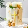 Supplies festives 10pcs Cross Dostation d'anniversaire en acrylique Cake Decoration Party Party
