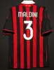 Retro Soccer Jerseys 95 96 02 03 04 05 06 07 09 10 11 12 13 14 AC Kaka Milan Ibrahimovic Weah Maldini Football Shirts 2006 2007 2008 2010 2010 Pirlo Baggio Jerseys Size S-XXL