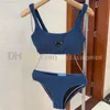 Sweetwears de maillot de bain à lanières sexy Set à la main-d'œuvre Bikini Bikini Set Triangle Designer Dames Split Swimming Suif