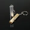 Aluminum Whistle Outdoors High Decibel Portable Keychain Whistle Hiking Camping Survival Emergency Multifunction Team Sport Tool