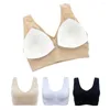 Yoga Outfit Sports Underwear Plus Size Women Shockproof Breathable Wireless Push-Up Vest Bra With Pad Wear
