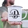 Tasses Cup personnalisé Initial Name Nom personnalisé Thé et tasse de café Single Party Tobe Groom Cup Best Mens Wedding Gift J240428