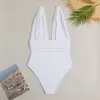 2024 New Solid Shoulder Sexy Bikini Swimsuit en