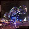 Party Dekoration LED Leuchten Luftballons Nachtbeleuchtung Bobo Ball Mtticolor Ballon Hochzeit dekorativ hell leichter mit Stick Drop del Dhamk