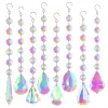 Dekoracje 1PCS Crystal Suncatcher Ab Color Rainbow Chaser Curtain Wiselant Sun Catcher Glass Prism Outdoor Windoor Domowe dekoracje ogrodowe 2023