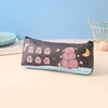 Cartoon Capybara Pen Bag Case de lápis de camada única papelaria bolsas de armazenamento fofas suprimentos para crianças premiar presentes