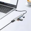 new USB/C HUB 3.0 Type-C 3.1 4 Port Multi Splitter Adapter OTG USB for Macbook Pro 13 15 Air M1 Pro for HUAWEI PC Accessories- high-speed data transfer