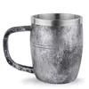 Mughe MEDIEVAL KNIGHT BEER BEER CUPS Acciaio inossidabile e tazze di caffè in resina tazze d'acqua Drink estive Gifts Gilli di Halloween J240428