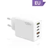 120W Mobiele telefoon Fast Charger Type-C Britse standaard PD+USB Multi Port Charging Head