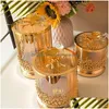 Bouteilles de rangement Jars Luxury Glass Candy Pot