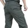 Men's Pants Breathable Lightweight Waterproof Quick Dry Casual Men Summer Army Military Style Trousers Tactical Cargo Male