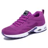 Livraison gratuite hommes femmes chaussures de course à lacets anti-glip bas solide solide noir blanc rose rose violet mens entraîneurs sport sneakers gai