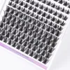 DIY self grafting false eyelashes Grafting Segmented Lashes Extension Single Clusters Thick False Eyelashes Makeup For Women Tweezers set with glue