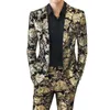 Herrdräkter blazers mens kostym jacka byxor 2 stycken set modeklänning bankett bröllop slitage brudgum stor storlek blazers kappbyxor m-5xl t240428