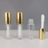 1,2 ml puste linie błyszczące przenośne plastikowe eleganckie pojemniki na szminkę płynną okrągłe butelki do mini próbki do podróży 240425